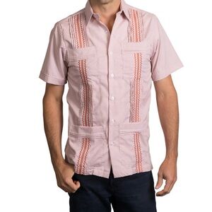 NWT San Cristobal Classic Guayabera, Burnt Orange, XL